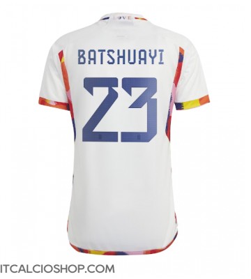 Belgio Michy Batshuayi #23 Seconda Maglia Mondiali 2022 Manica Corta